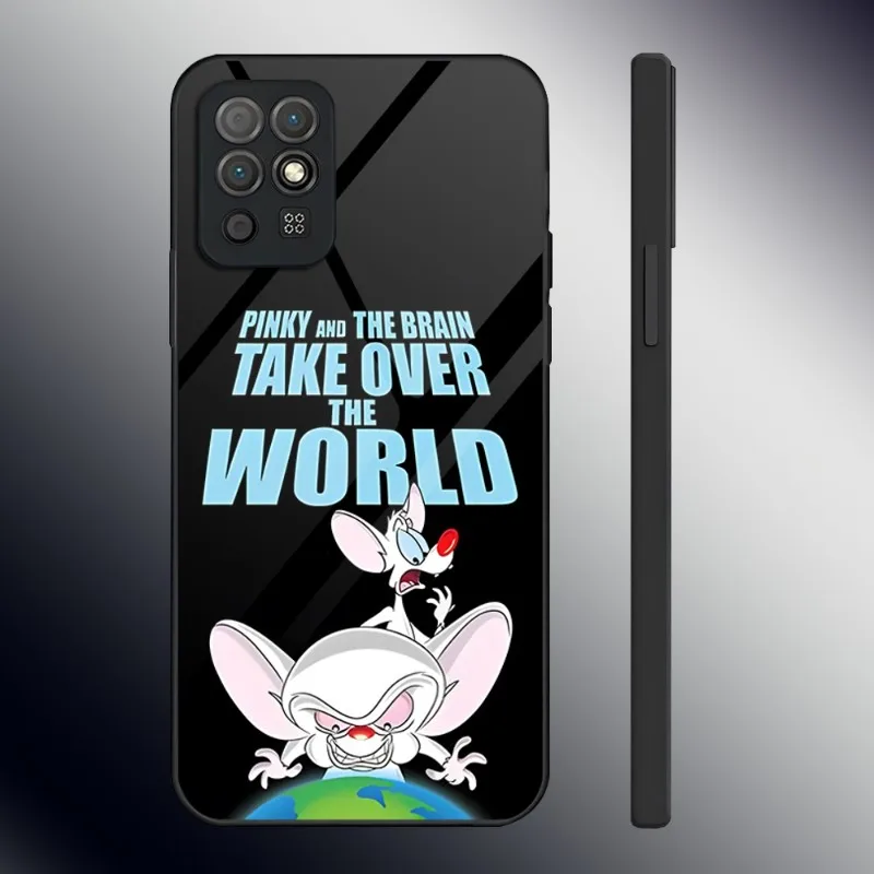 Фото Мультяшный фильм Pinky And The Brain чехол для телефона из закаленного стекла для Huawei Smartp Z P30 P40 P50 P20 P9 Pro Plus 2019 2021 чехол №5