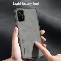 Realme GT RealmeGT RMX2202 Case PU Leather Skin Shockproof Hard Back Cover Matte Phone Case for Realme GT RealmeGT 5G RMX2202 1