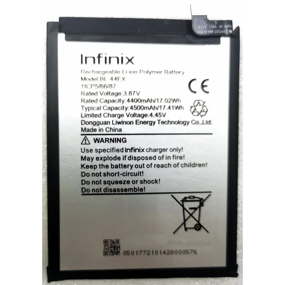 

New Original BL-44EX Battery For Infinix Zeno X X6811 X6810 Mobile Phone 3.87V 4500mAh