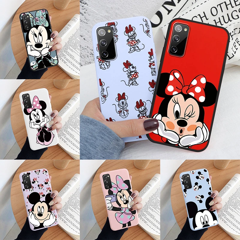 Per Samsung S20 S 20 Fe Ultra Phone Case Cute Pink Mickey Minnie Soft Tpu Protection Cover Antiurto Per Samsung Galaxy S20