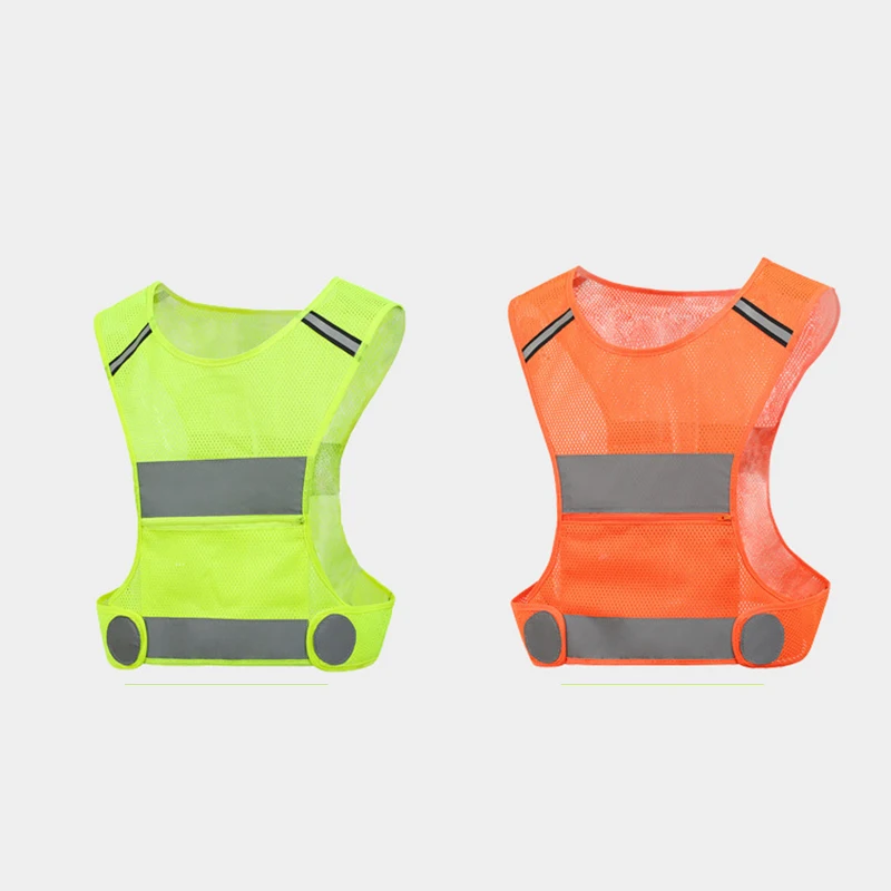 Reflective Safety Vest Adjustable Strap Breathable Lightweight 360&deg; High Visibility Jogging Cycling Walking Night Running