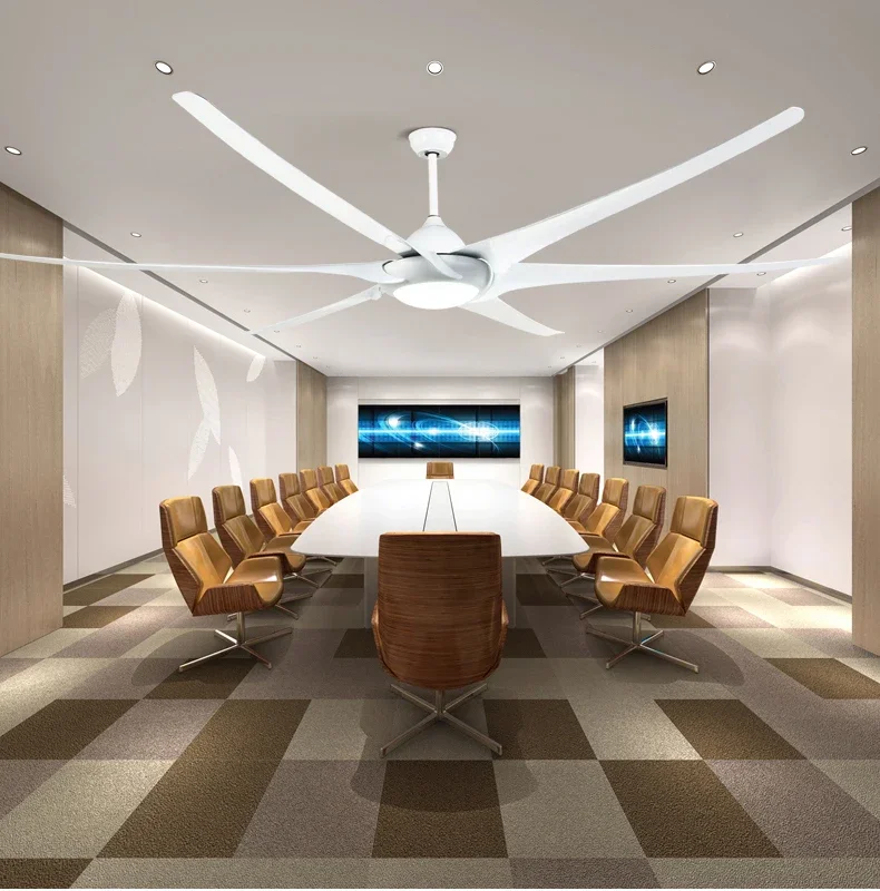 Ventilador De Techo Industrial De lujo, 100 pulgadas, gran americano, DC110V/220V, Hotel, vestíbulo, Club