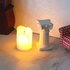 1:12 1:6 Dollhouse Miniature Retro Candlestick LED Candle Lamp Lamppost Model Home Decor Toy Doll House Accessories 4