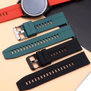 화웨이 워치 gt 2, 2e, 3 프로 실리콘 스마트워치 벨트 팔찌, 삼성 갤럭시 워치 3, 45mm, 46mm S3 밴드, 22mm 시계 스트랩
