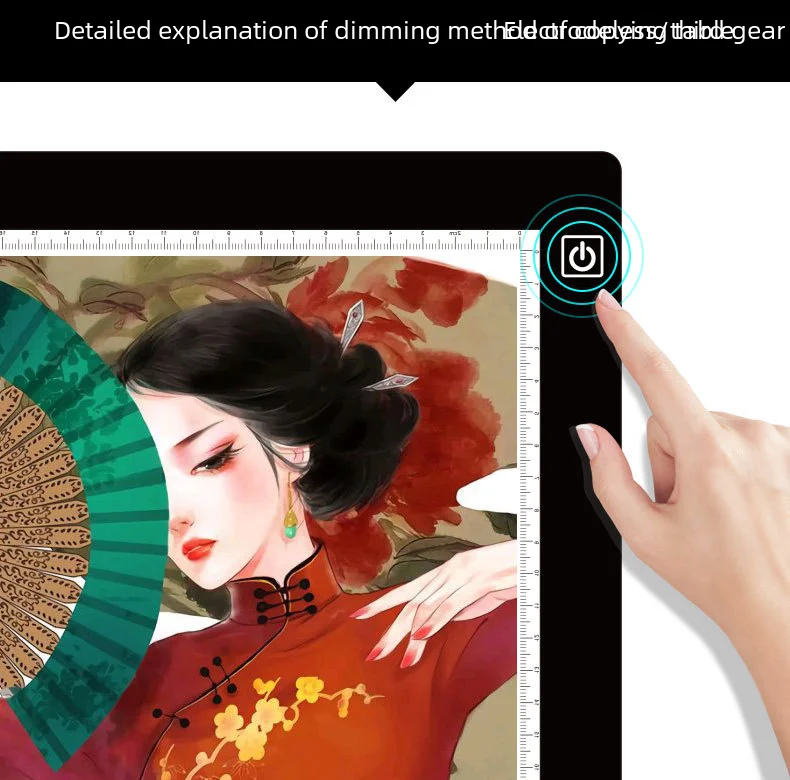 Jisheng A2 복사 보드 LED 투명 연습 서예 그림 보드, 빛나는 초안 복사 책상, 아티스트 작가를 위한