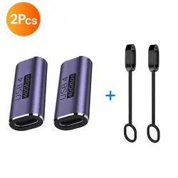 High - Speed USB C Female to Female Adapter with 100W Power Delivery and 8K Video Support (USB - C F to F 2pcs)