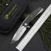 Kevin John New Venom T S30V Blade Titanium Alloy+Carbon Fiber Handle Outdoor Camping Hunting Pocket Knife EDC Tool 1