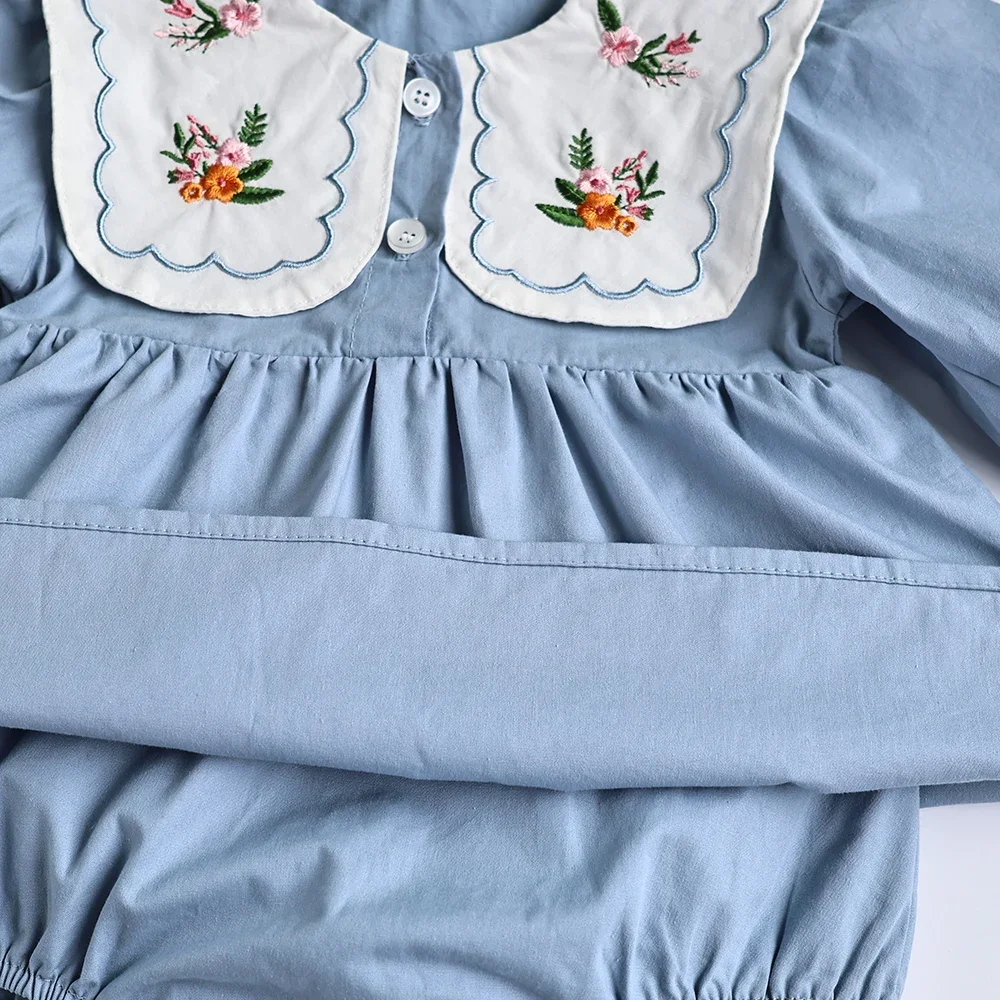 Autumn Baby Girls Pleated Bodysuit