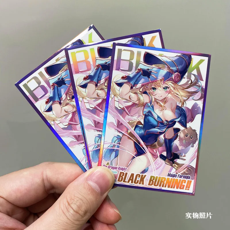 

60 PCS/Bag Anime Yu-Gi-Oh! Dark Black Magician Girl Card Sleeves Game Yugioh Sleeve Cards Protector Case for Gift