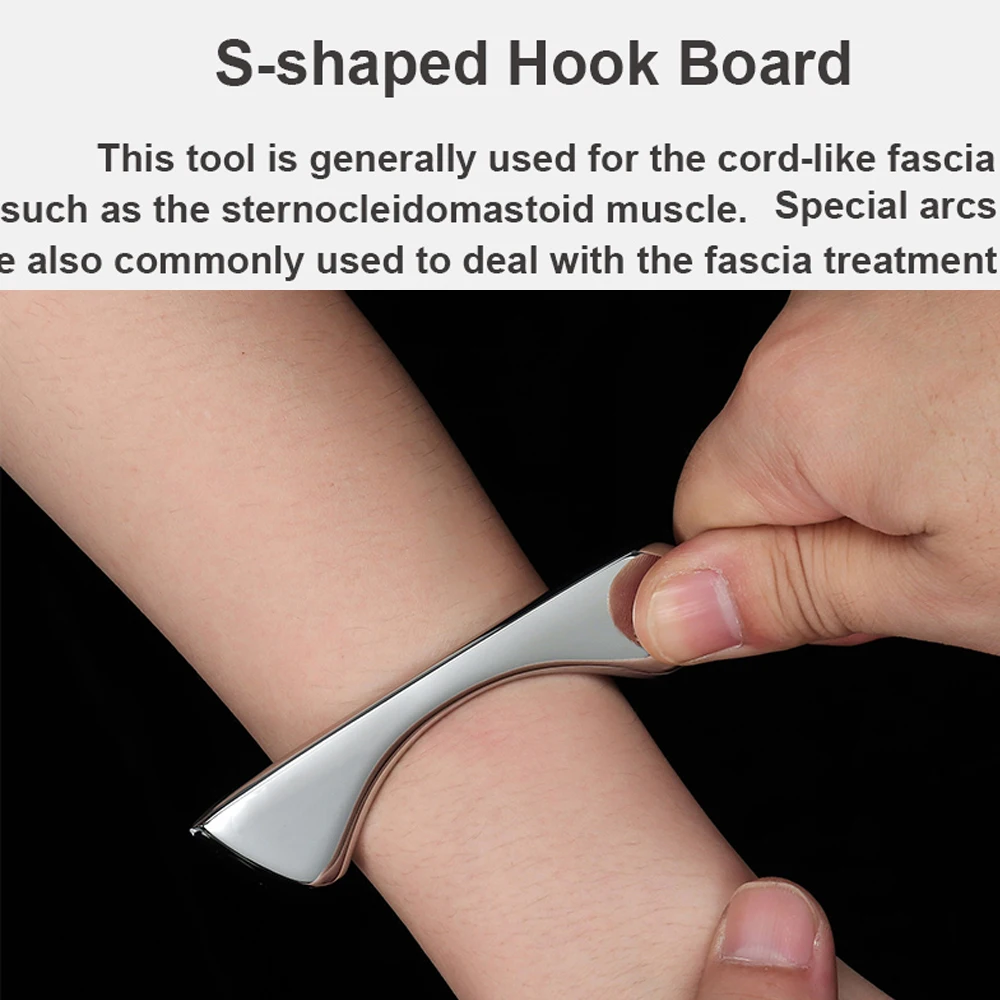 Stainless Steel Gua Sha Massage Tool Lymphatic Drainage Scraping Massager for Body Shaping Relieve Waist Back Muscle Soreness