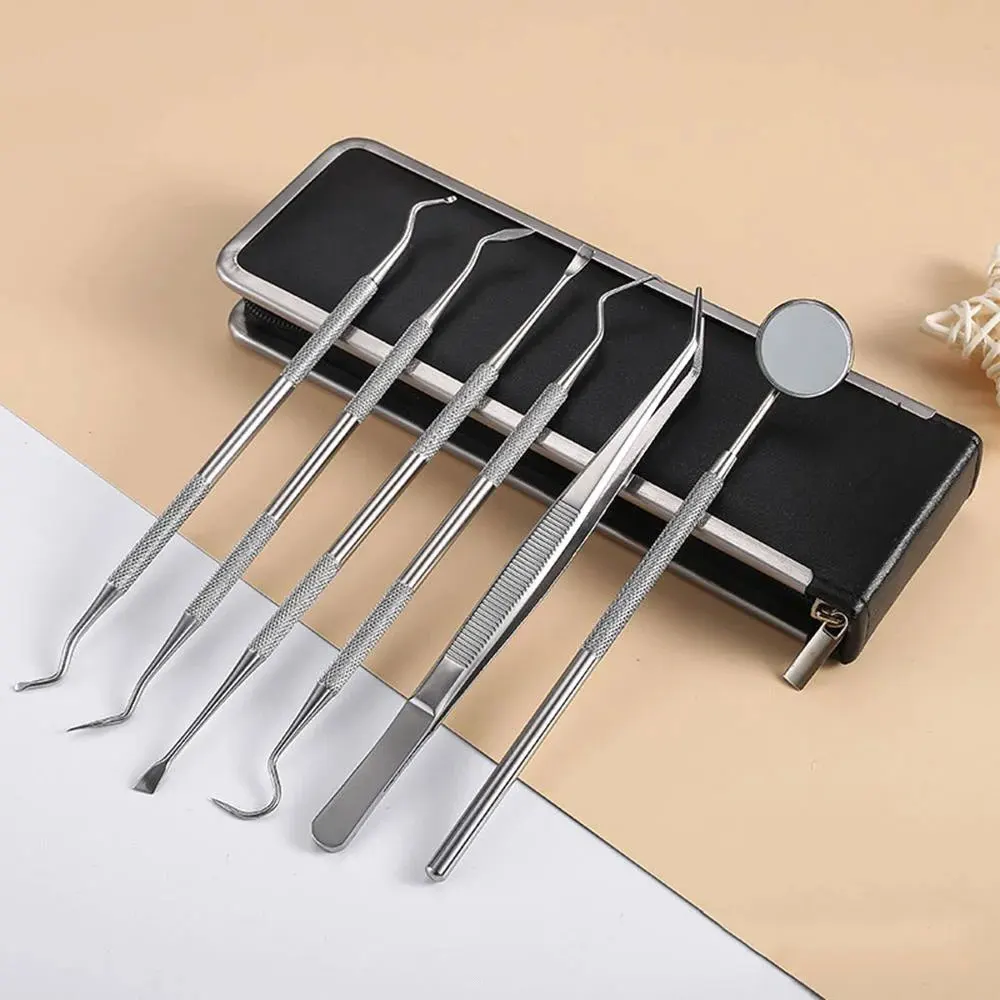 Dental Plaque/tartar Remover Dental Professional Oral Hygiene Cleaning Set 6 Pcs/set