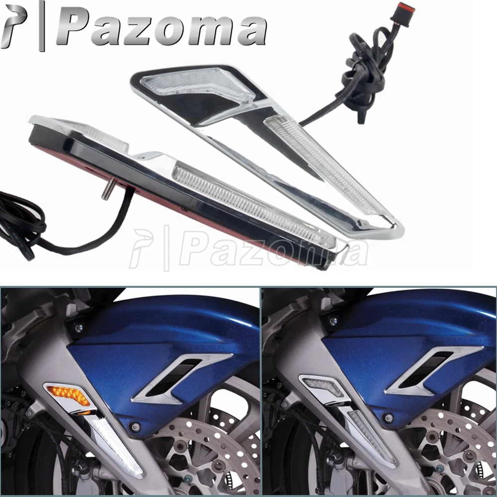 

Светильник фара на переднюю вилку мотоцикла для Honda Goldwing GL1800 Gold Wing Tour DCT воздушная подушка декоративная Передняя Тормозная ходовая фара 18 лет