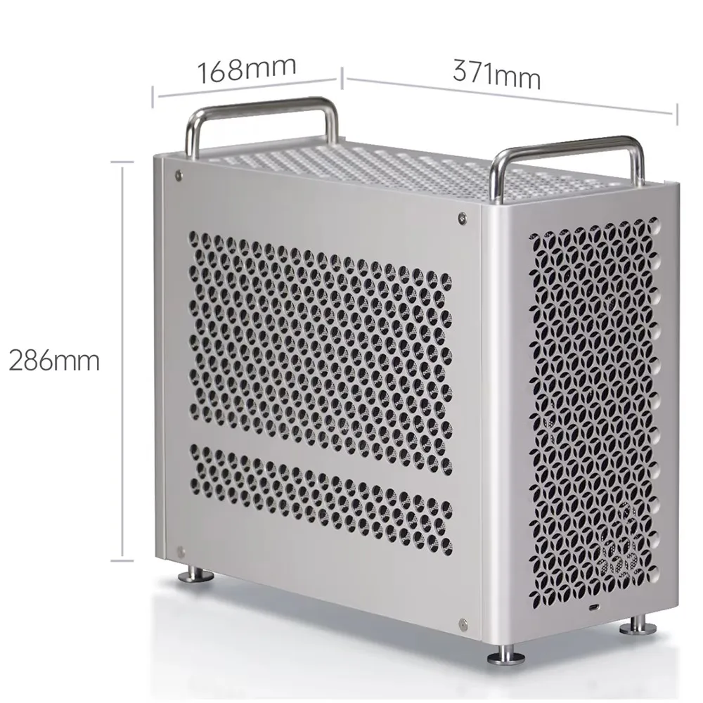 B2Pro MATX 알루미늄 합금 컴퓨터 케이스 데스크탑 섀시 컴퓨터는 Matx/Atx/Sfx 전원 공급 장치 및 240 수냉식에 적합합니다