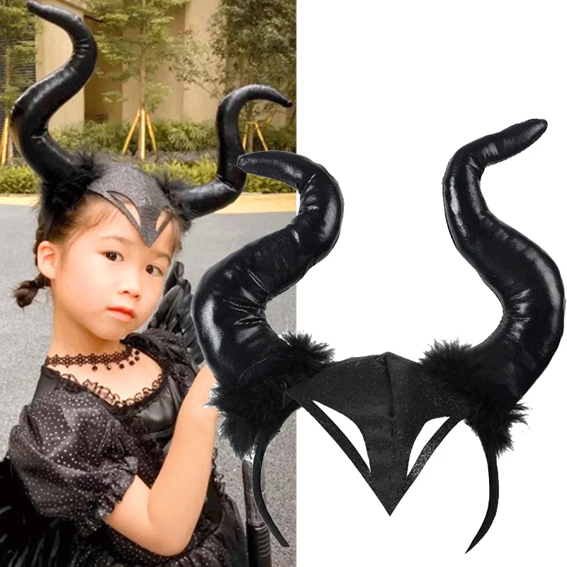 1pc Children's Adult Devil's Corner Headwear Halloween Dance Performance Props Cross Border Product Clothing Ball Party Dressing kids shoes fashion spring autumn toddler shoes girls children s cross tied pu leather princess comfortable flat dance shoe baby