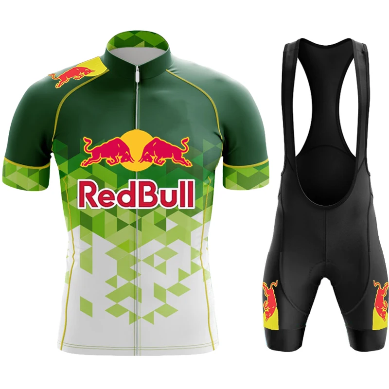 Red Bull Sportswear Mountain Cycling Clothing Uniform Jersey Men Men's Bike Shorts Man Mtb Pants 2024 Outfit Set Sports Team Bib 6