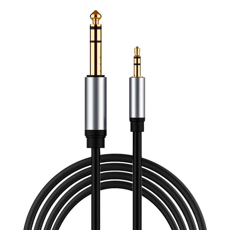 

3.5mm To 6.35mm TRS Jack Audio Adapter Gold Plated 6.5 1/4 To 3.5 1/8 Aux Cable for PC Mixer Headset Guitar Amplifier Speakers