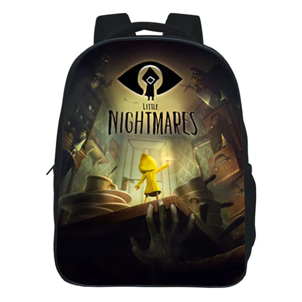 Little Nightmares School Bags Teenagers Backpack Game Cartoon Printing Backpack Boys Girls Casual Bookbag Cosplay Rucksack