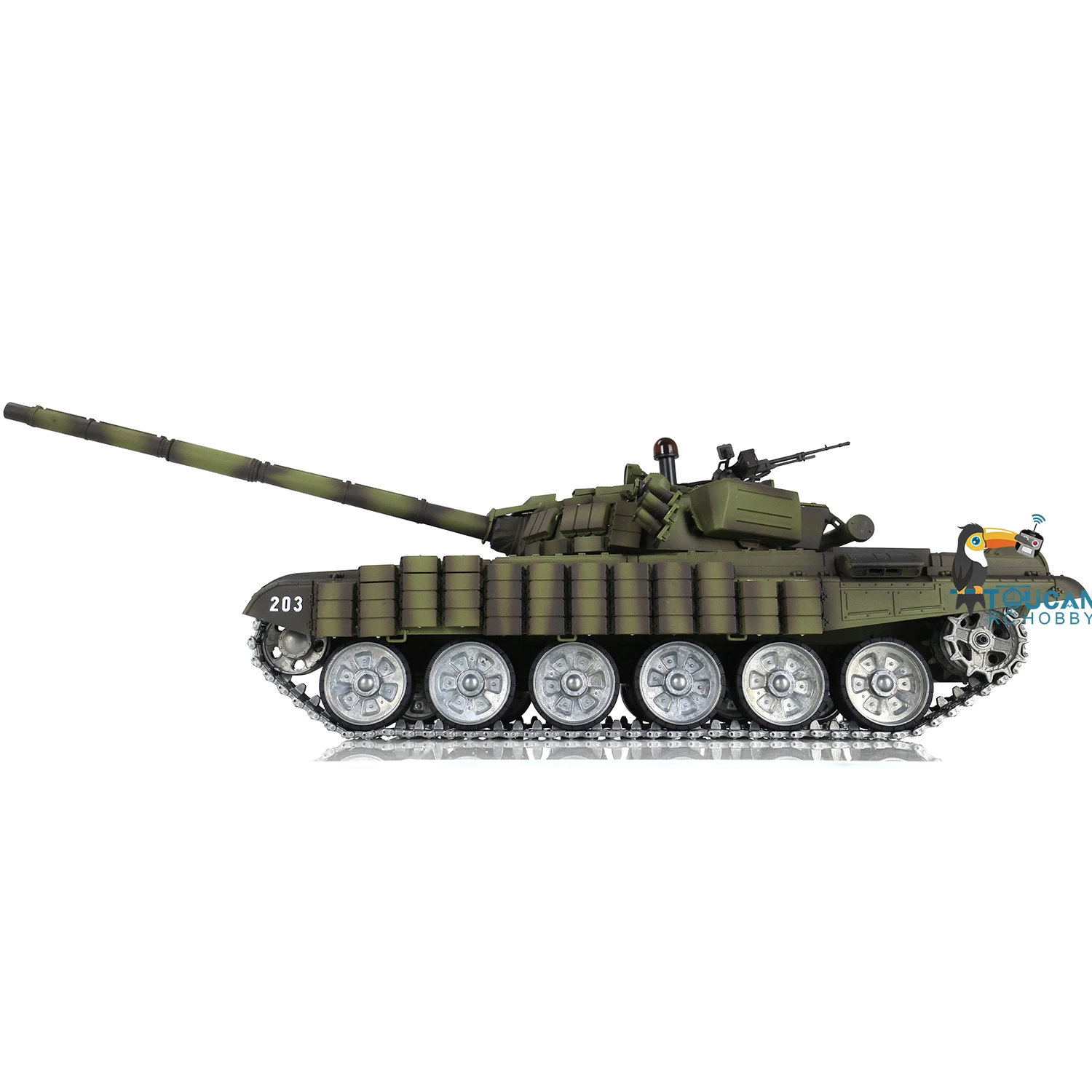Pro Ver Heng Long TK7.0 RC Battle Tank 1/16 T72 FPV 3939 Electric Car Metal Track Wheel Remote Control BB Shooting Smoke TH20578 4