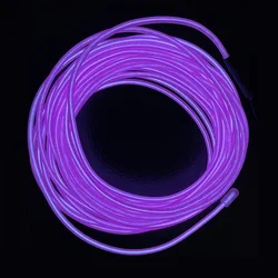 Multicolor Glow EL Wire Neon Cable for DIY Costumes and Party Decor (Purple only wire)