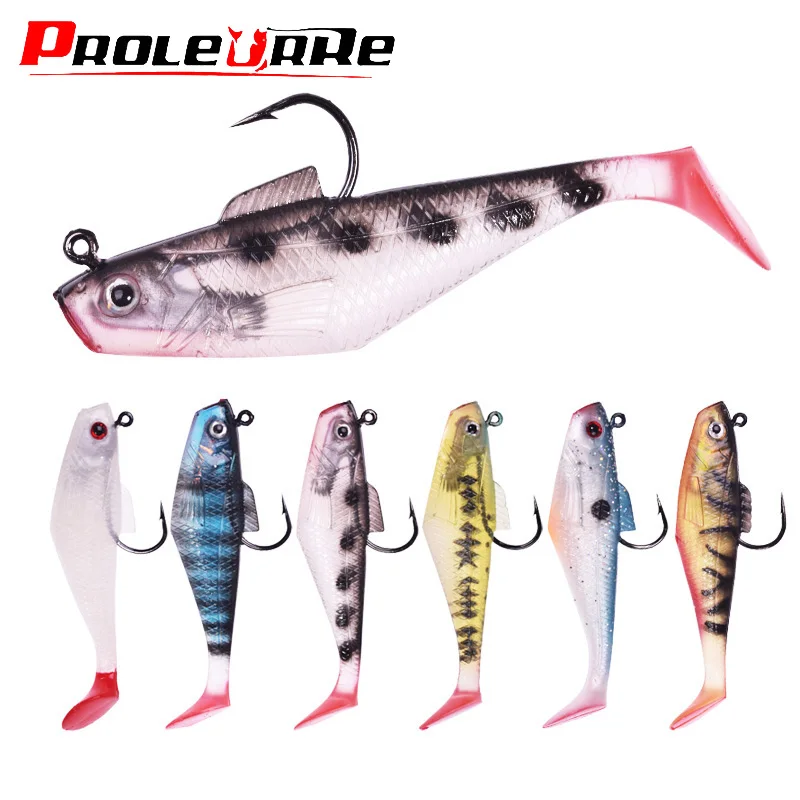 

1PCS Silicone Jig Head Soft Bait 5cm/7.5cm Spoon Jigging Wobblers Fishing Lures Artificial Baits for Sea Bass Carp Pesca Tackle