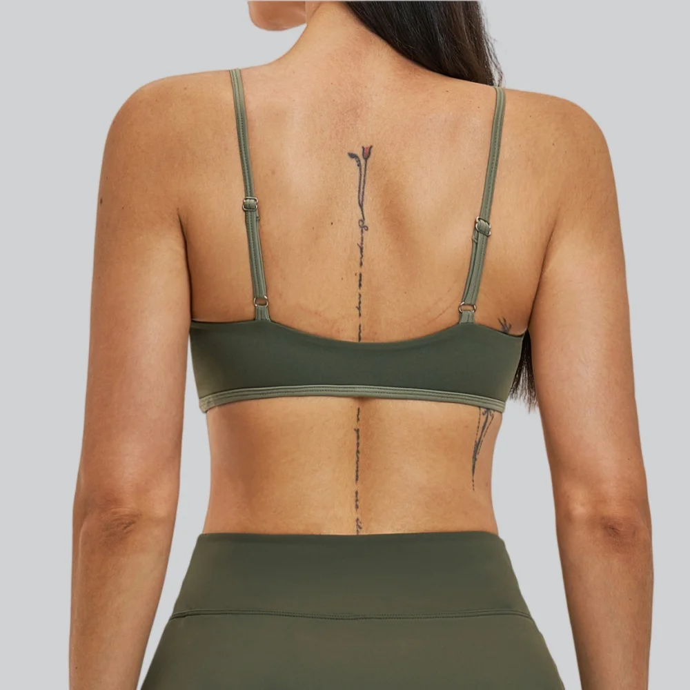 Women's False Two-Piece Sports Bra Women Color Blocking Yoga Bras Shockproof Breathable Push-up Fitness Running Sports Underwear_voghion.com