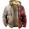 Men's Zipper Hoodie Halloween I'm Fine Problem Solved Graphic Jacket Long Sleeve Sweatshirt Women Winter Coat Cosplay Clothes 1