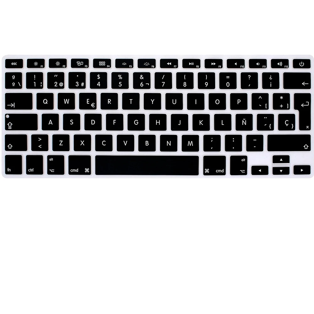 Cover Per Tastiera In Silicone Spagnolo Skin Per Macbook Air 13, Per Macbook Pro 13/15/17 E Per Imac Old Eu Layout Keyboard Protector