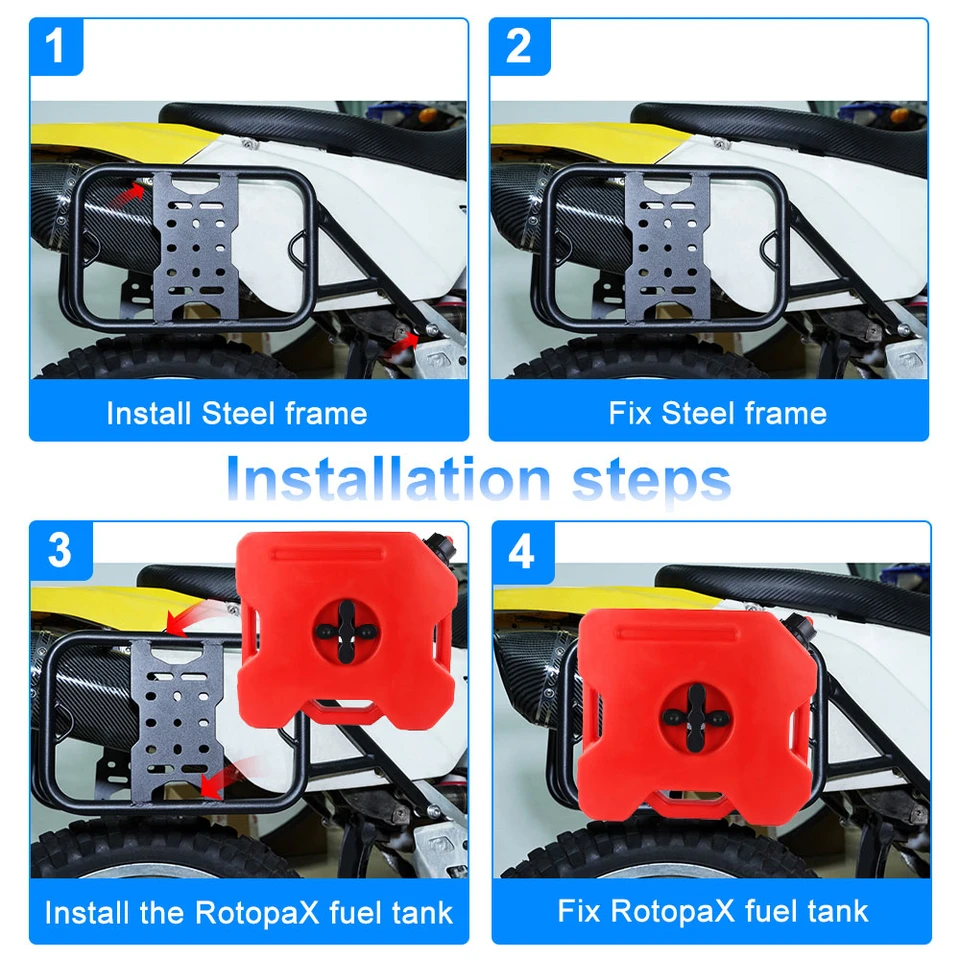 二輪車用サドルバッグサポートラック、スズキ用サイドキャリアアフター