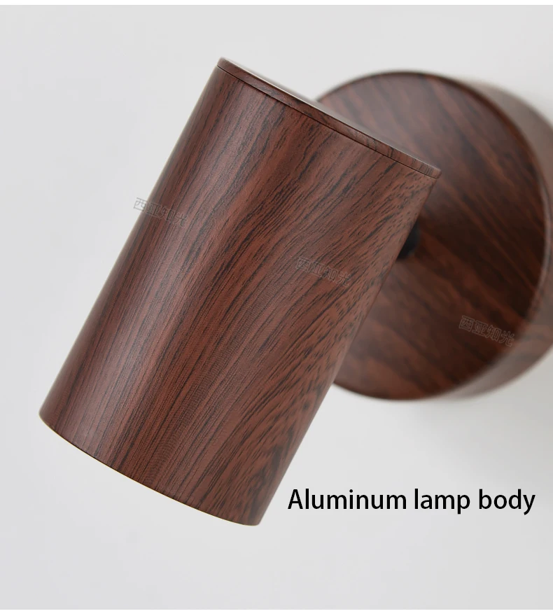 Led Spotlights Minimalist Walnut Wood Grain Wall Lamp Ceiling Spot Light S83659b9eb0ae482985edc33ee580ff51V