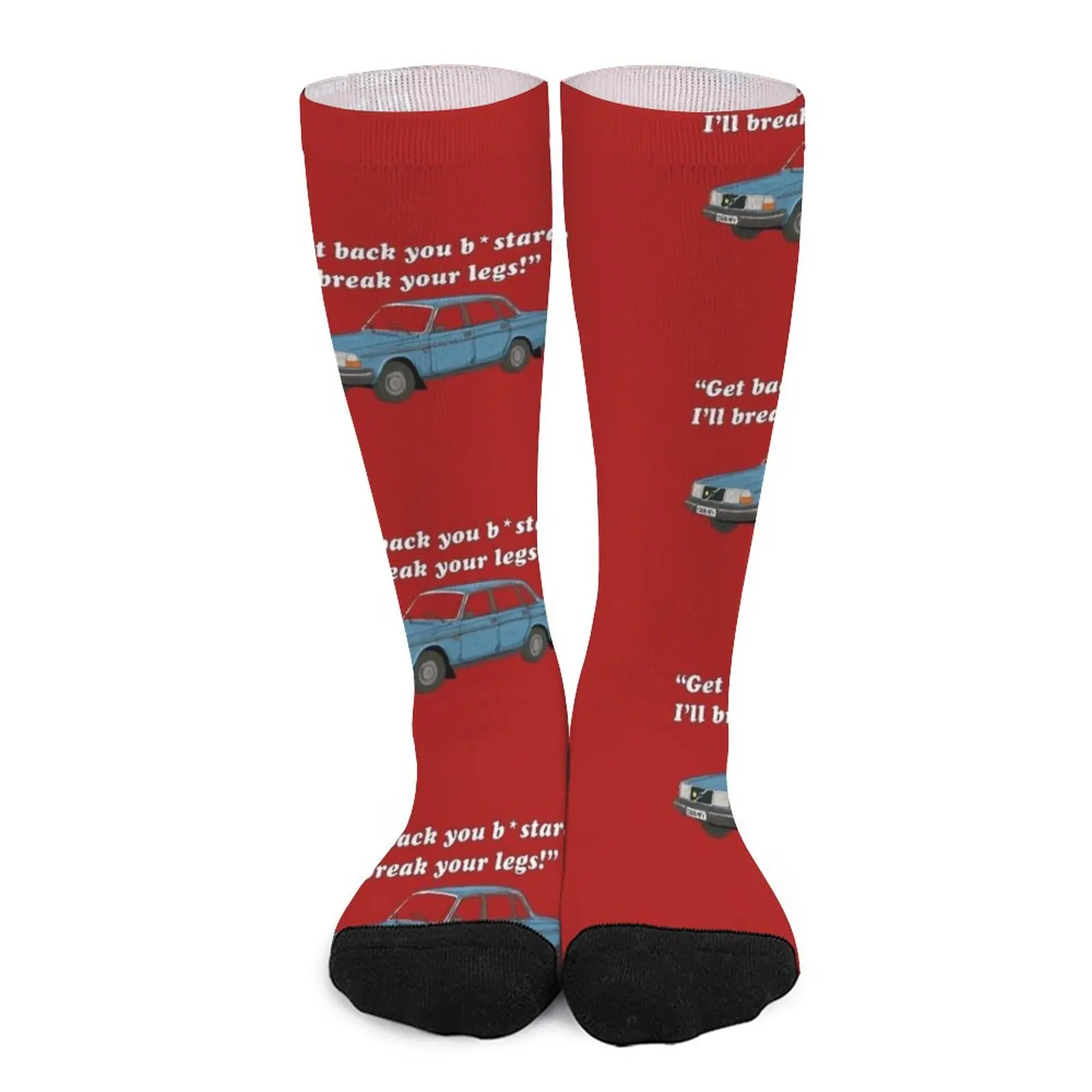 Get back you b*stard, I'll break your legs! Socks Men cycling socks Sock woman Hiking boots Cartoon characters socks hedge hugs socks man cycling cartoon soccer anti slip men s socks luxury women s