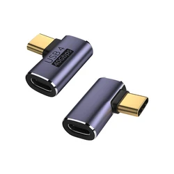 High - Speed USB 4.0 PD 100W 8K Charger Connector Adapter - U - Shape Straight Angle (B)