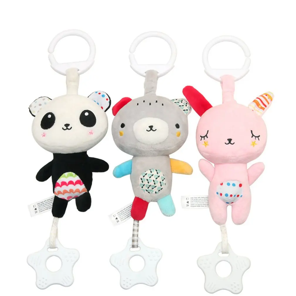 

Newborn Baby Plush Stroller Toys Baby Rattles Mobiles Cartoon Animal Hanging Bell Educational Baby Toy 0-12 Months Speelgoed