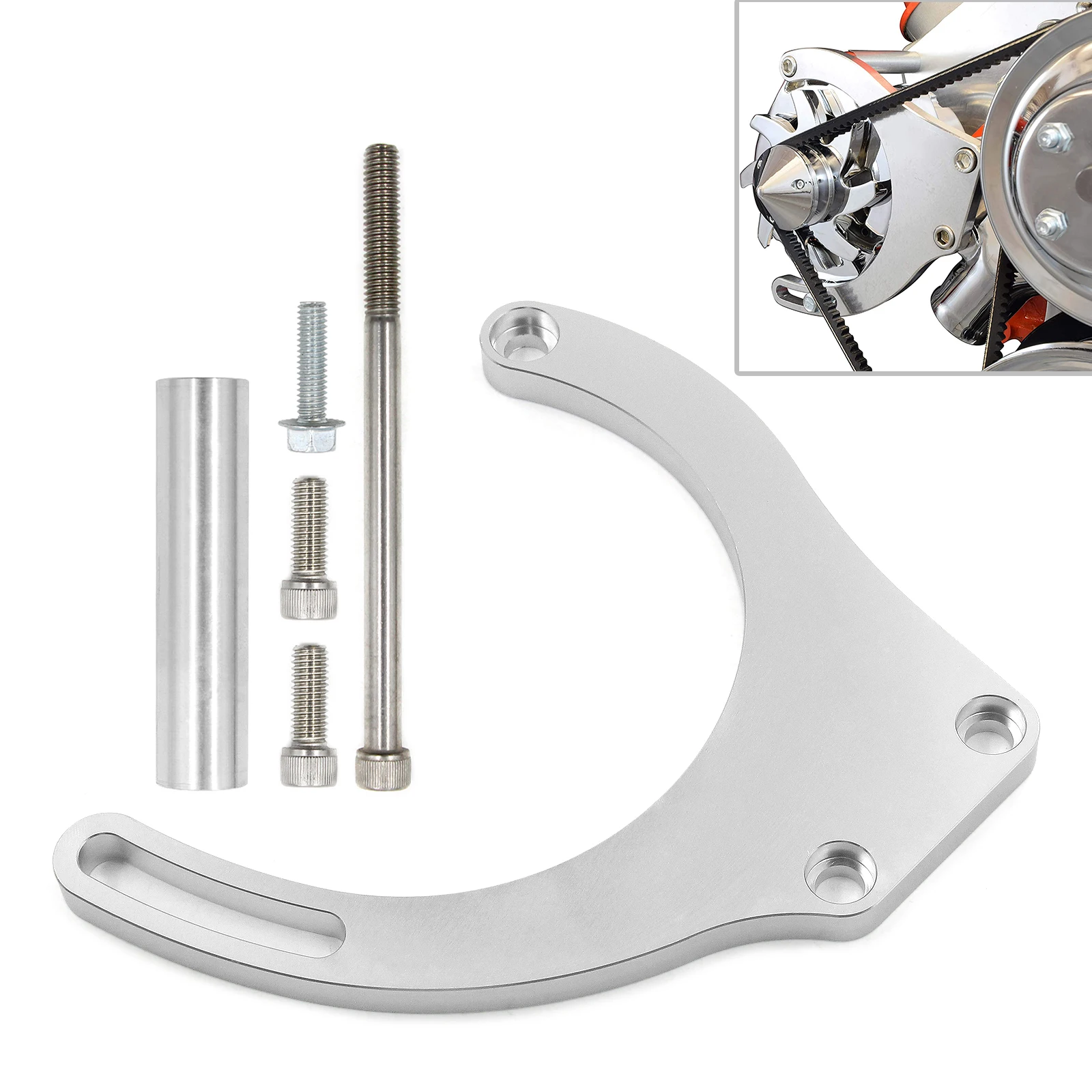 AdjustableLWPBBCAlternatorBracketLowMountReplacementforBig