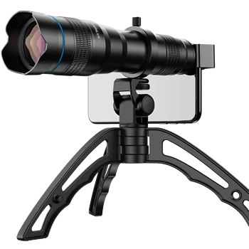 APEXEL HD 36x 망원경 렌즈, 전문 망원경 줌 카메라 렌즈, 삼각대 포함, 아이폰 삼성 스마트폰 버드 워치 사냥용 상품 이미지