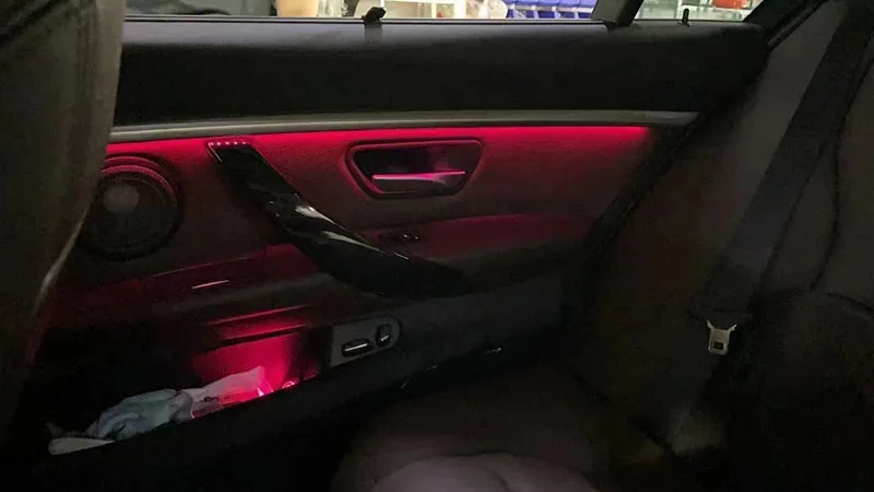 For Bmw 3 M3 F30 F31 F34 Interior Ambient Light Tuning Atmosphere Fiber  Optic Band Lights Door Panel Illumination (not El Light) - Decorative Lamps  & Strips - AliExpress