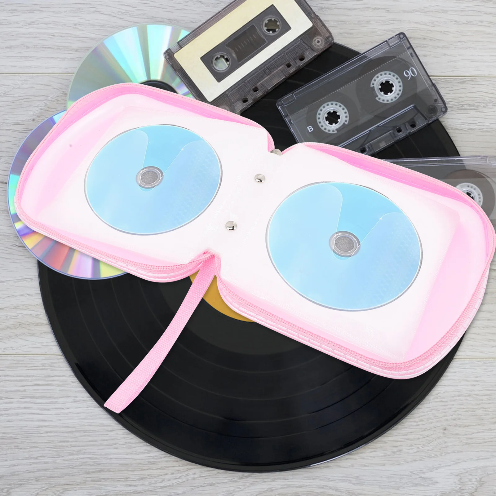 

CD DVD Storage Case Double Sided Cover Storage Case PP Bag Sleeve Envelope Provide Storage & Protection for Your CD & DVD