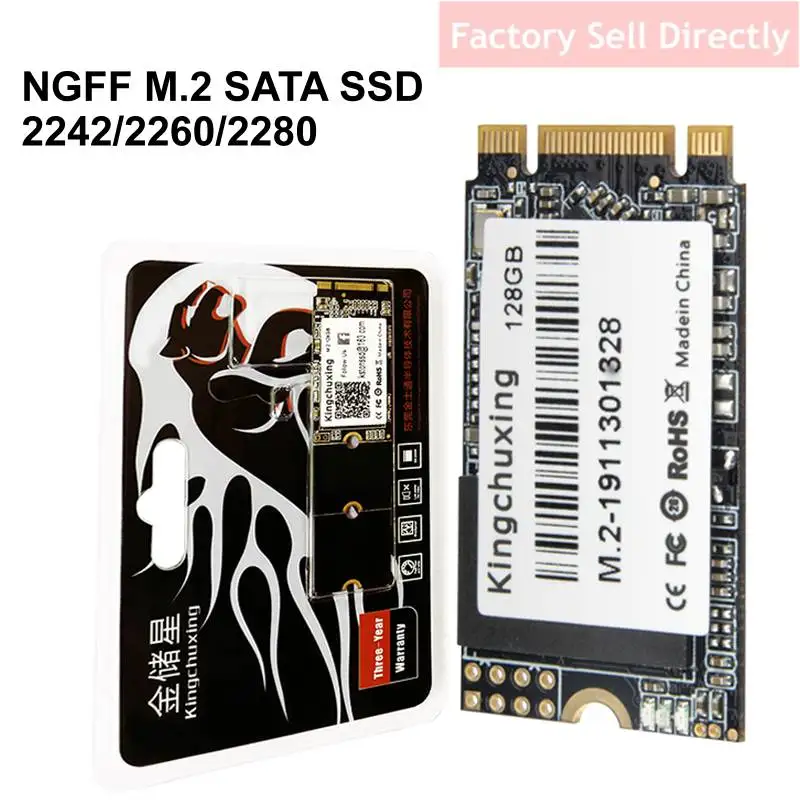 Kingchuxing-disco Rígido Ssd para Laptops m2 Sata M.2 Ngff Unidade de Estado Sólido 1tb 512gb 256gb 2242 2260 2280 Notebooks - Imagem 5