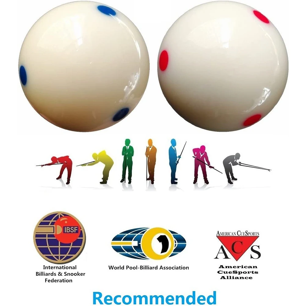 1Pcs Snooker White Cue Ball 57.2mm Red Point Mother Ball Billiard Supplies Accessories Snooker Training Balls Practice