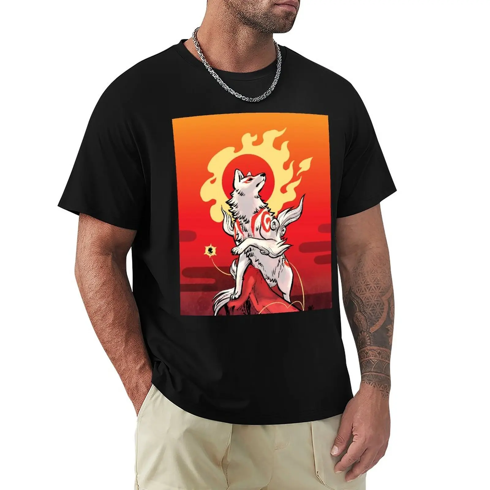 

Sun Deity Amaterasu T-Shirt cute clothes black t shirt sweat shirt graphics t shirt t shirts for men graphic