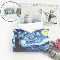 1pc Van Gogh Starry Sky Paper Tissue Storage Box Paper Special 1