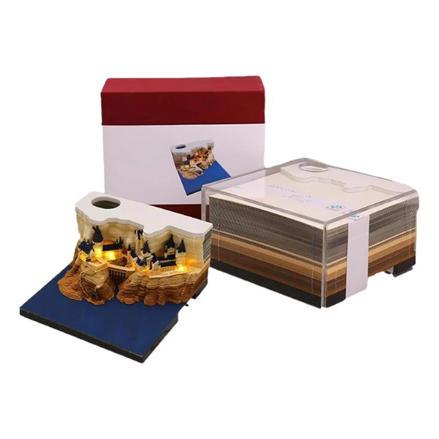 3D Art Calendar Magical Castle Timepiece Calendar 2024 Rip Away Calendar 3D  Art Notepad Tear Away Calendar Sculpture For Desktop - AliExpress