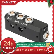 

CAMVATE 1 Lemo 0B 2-Pin Female Convert To 3 Lemo 0B 2pin Power Splitter Cable Adapter Distributor For Teradek/Paralinx/Cinegears