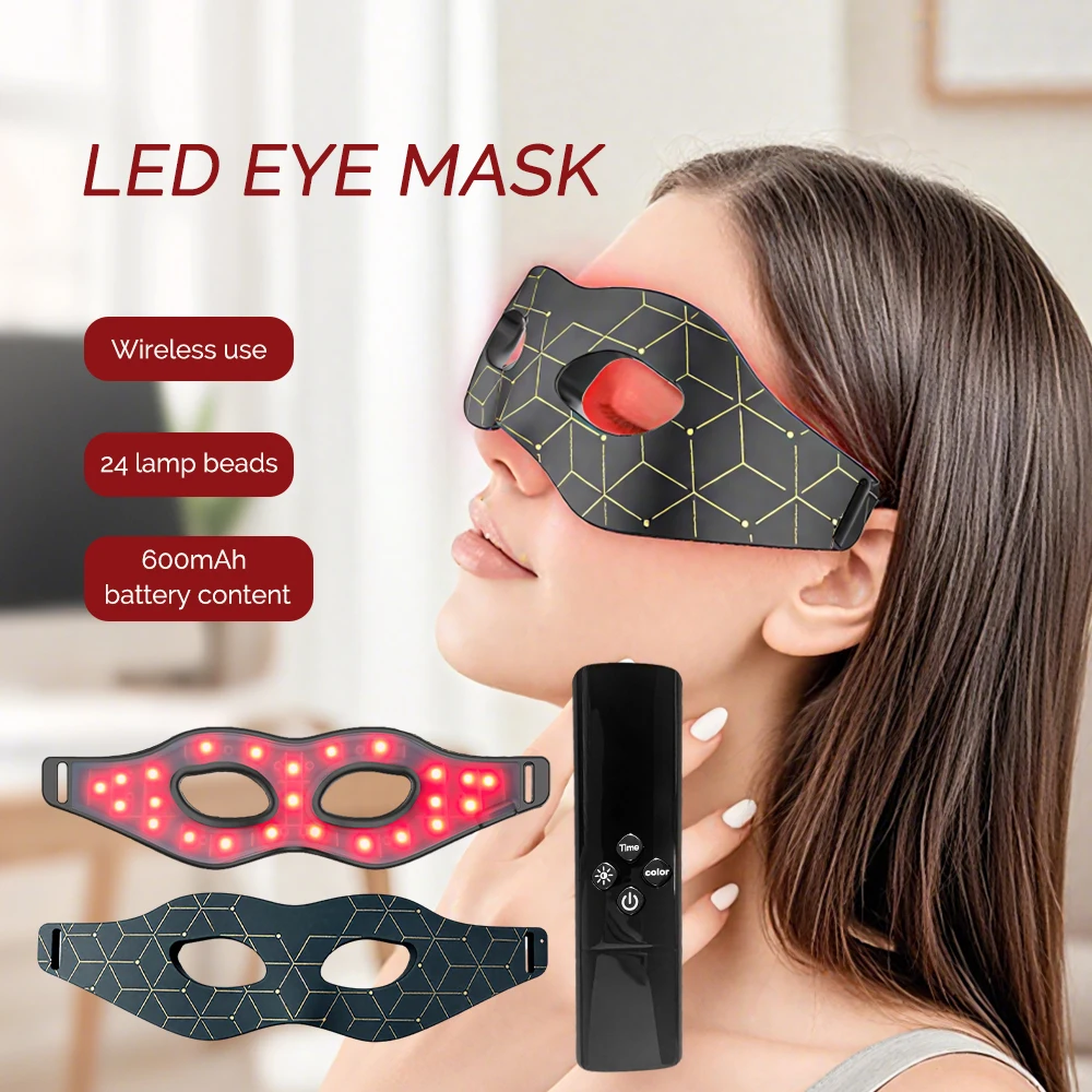 7 Colors Silicone Eye Mask Eye Massager Beauty Care Device Relieves Eye Fatigue Anti-Wrinkle Eye Bags Remover Device Wireless