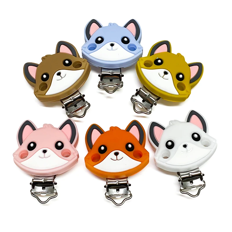 New Silicone Little squirrel Beads Teether Food-Grade Chewing Teeth Bead DIY Nipple Chain Jewelry Accessories 1/3/10pcs