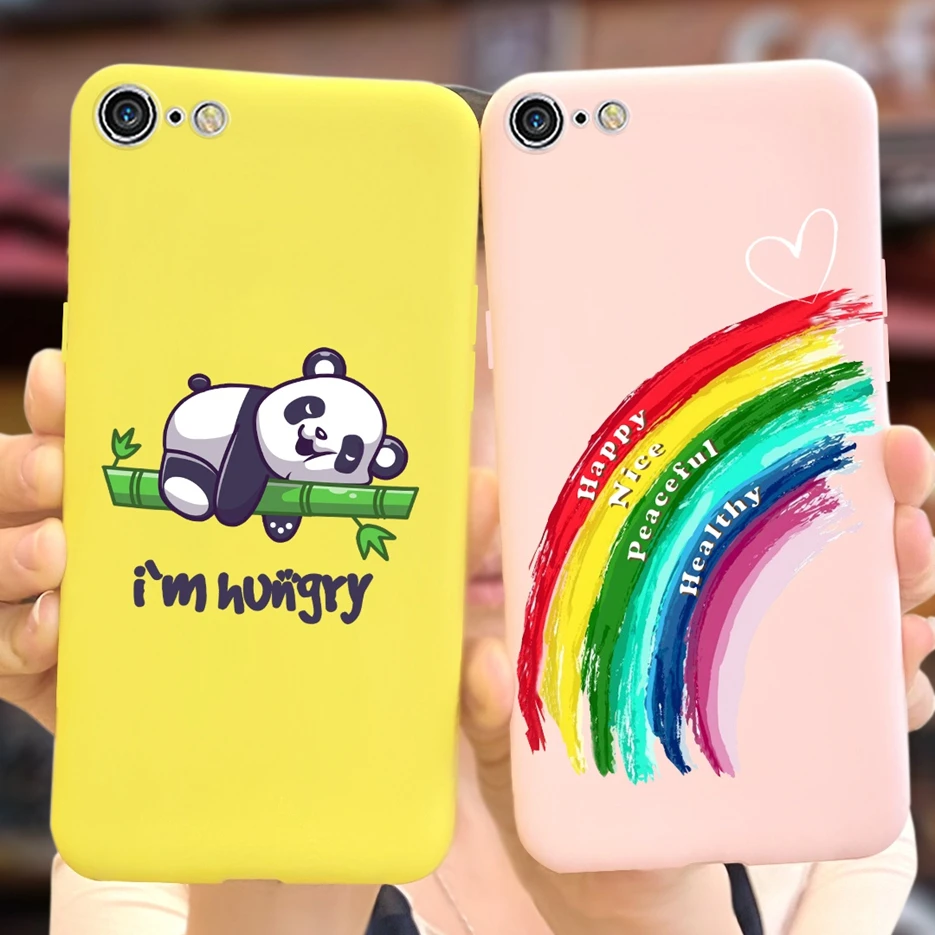 Cute Panda Rainbow For Apple Iphone 7 8 Plus Case Soft Silicone Phone Case For Iphone 7 Iphone8 Plus Back Cover Shockproof Coque Mobile Phone Cases Covers Aliexpress