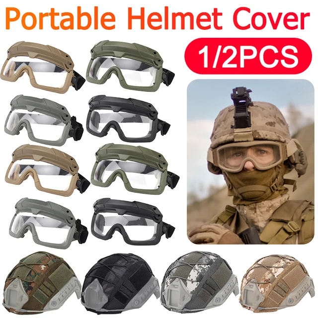 Will Outdoor Full-Covered taktischen Motorrad Helm mit Maske Schutzbrille  für Airsoft Paintball CS-Spiele Motorrad Film Requisiten : : Sport  & Freizeit