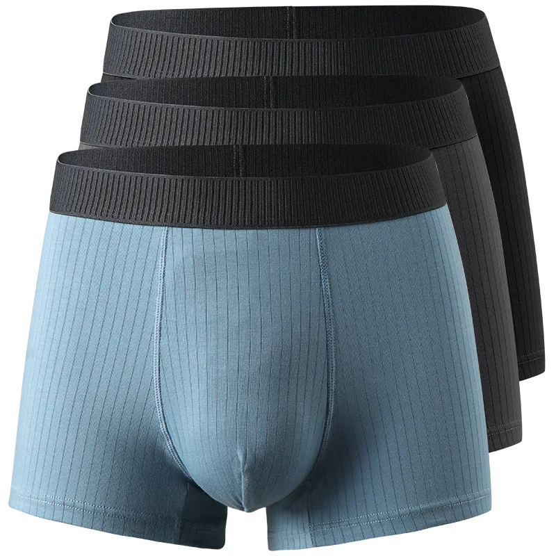 

Men's Underwear Boxers Shorts Hombre Cotton Panties For Man Solid U Convex Pouch Underpants Male Cueca Calzoncillo Large Size