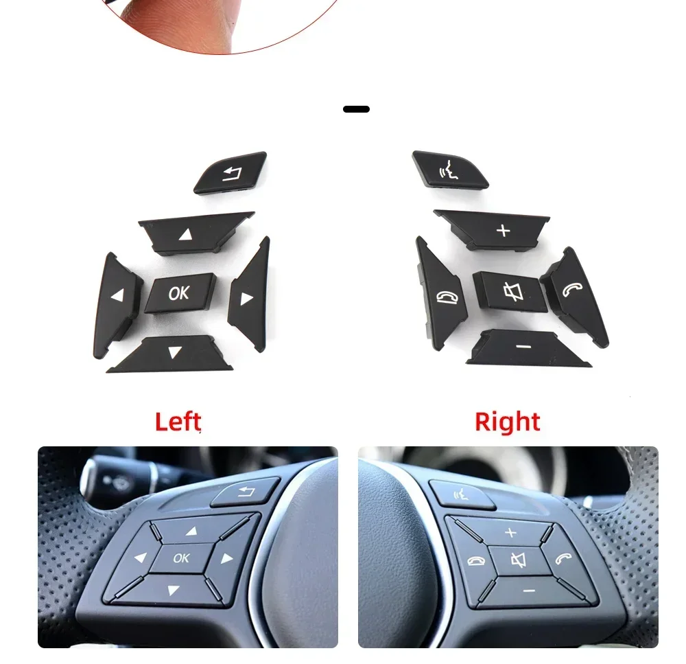 Auto Lenkrad Menü Control Schalter Taste Für Mercedes Benz C E A GLK CLS Klasse W204 X204 W212 W218 W156 W176 W117 W172 W246 – Detail 3