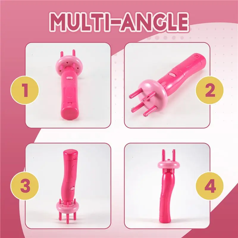 A38T - Appareil portable électrique automatique pour coiffure DIY, machine à tresser, rouleau à tresser, kit d'outils pour tresser les cheveux 1 A38T - Appareil portable électrique automatique pour coiffure DIY, machine à tresser, rouleau à tresser, kit d'outils pour tresser les cheveux 1