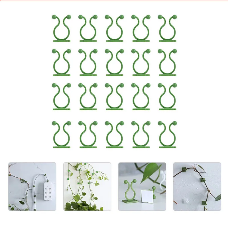 

Plant Climbing Wall Clips Self-Adhesive Buckle Hook Fastener Tied Fixture Plant Stent Invisible Vine Climbing Fixed Bracket